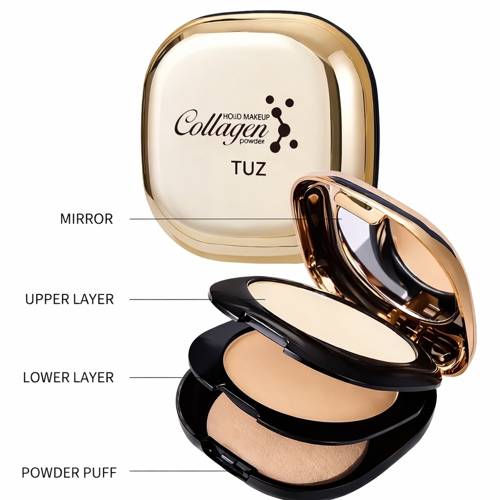 TUZ 2-Layer Powder Foundation Compact - Dual Setting & Coverage (Ivory+Natural) - Picture 4 of 6